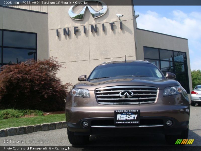 Beryllium 16 Metallic / Graphite 2008 Infiniti FX 35 AWD