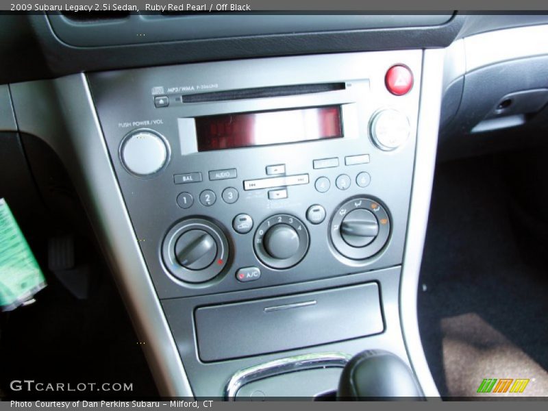 Ruby Red Pearl / Off Black 2009 Subaru Legacy 2.5i Sedan