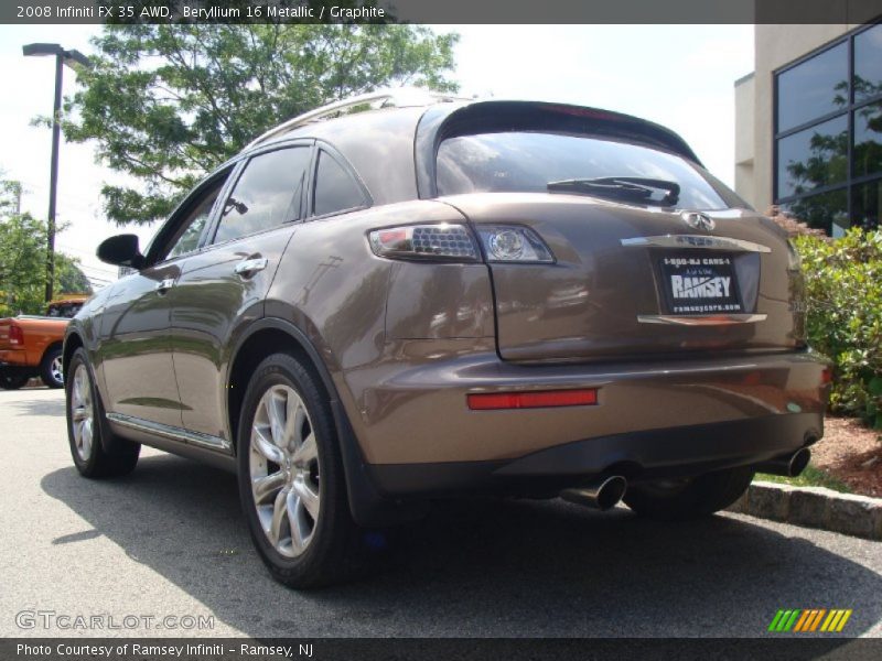 Beryllium 16 Metallic / Graphite 2008 Infiniti FX 35 AWD