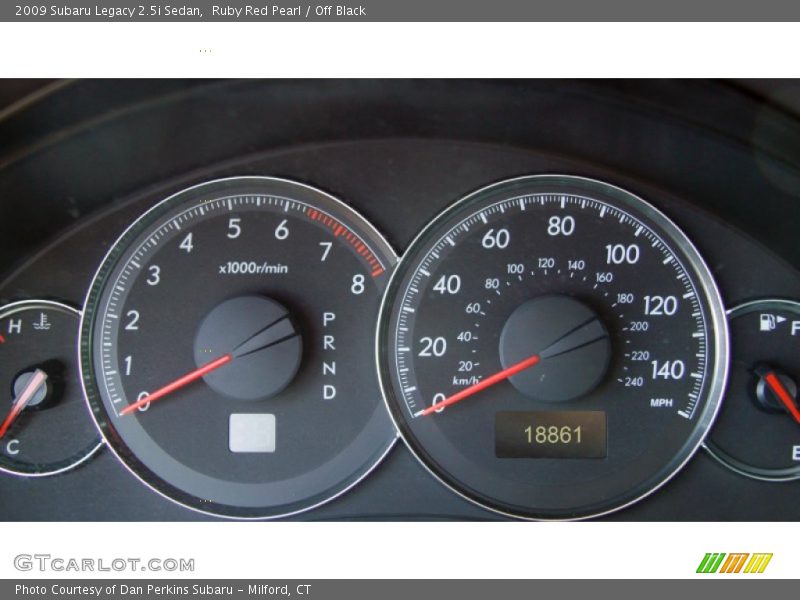 Ruby Red Pearl / Off Black 2009 Subaru Legacy 2.5i Sedan