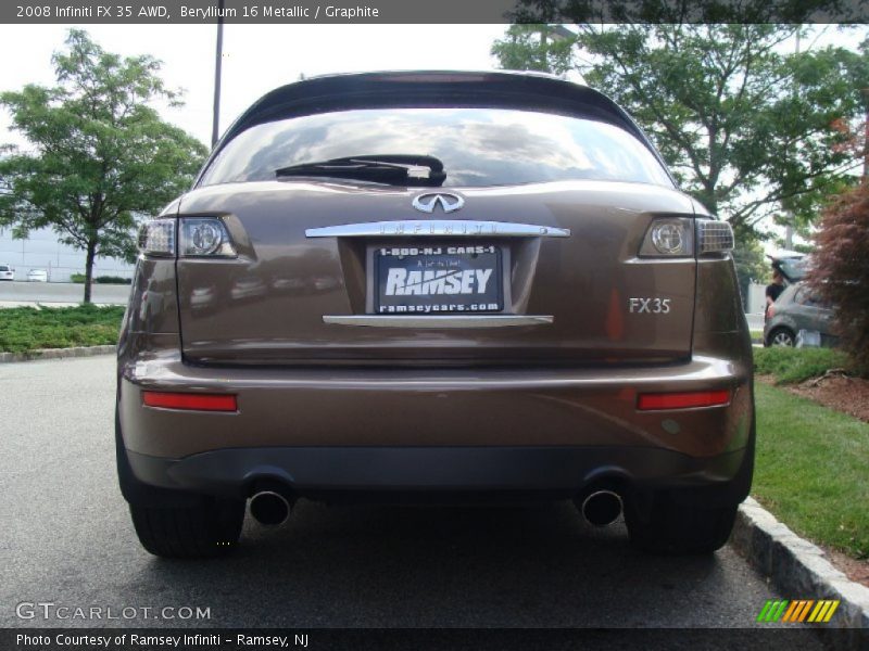 Beryllium 16 Metallic / Graphite 2008 Infiniti FX 35 AWD