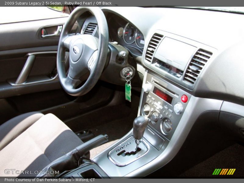 Ruby Red Pearl / Off Black 2009 Subaru Legacy 2.5i Sedan