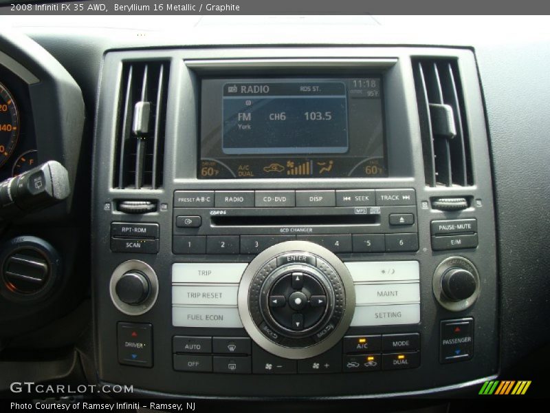 Beryllium 16 Metallic / Graphite 2008 Infiniti FX 35 AWD