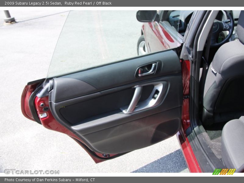 Ruby Red Pearl / Off Black 2009 Subaru Legacy 2.5i Sedan