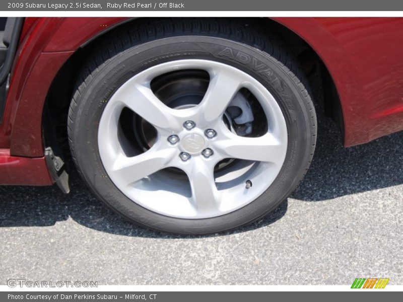 Ruby Red Pearl / Off Black 2009 Subaru Legacy 2.5i Sedan