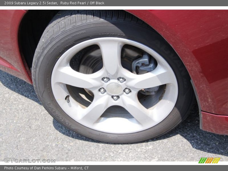 Ruby Red Pearl / Off Black 2009 Subaru Legacy 2.5i Sedan
