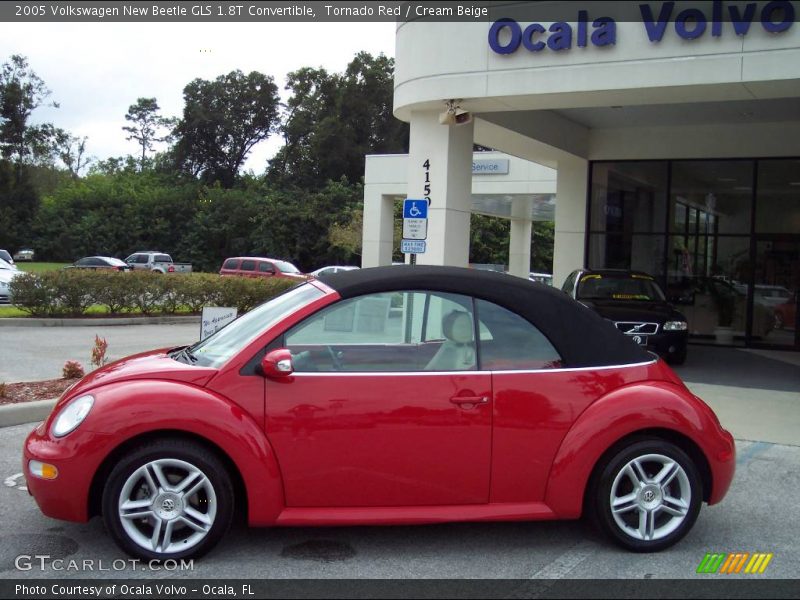 Tornado Red / Cream Beige 2005 Volkswagen New Beetle GLS 1.8T Convertible