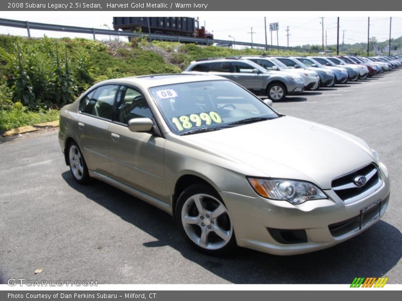Harvest Gold Metallic / Warm Ivory 2008 Subaru Legacy 2.5i Sedan