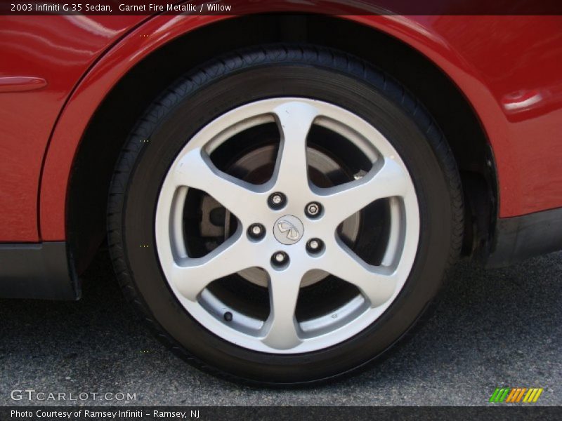 Garnet Fire Metallic / Willow 2003 Infiniti G 35 Sedan