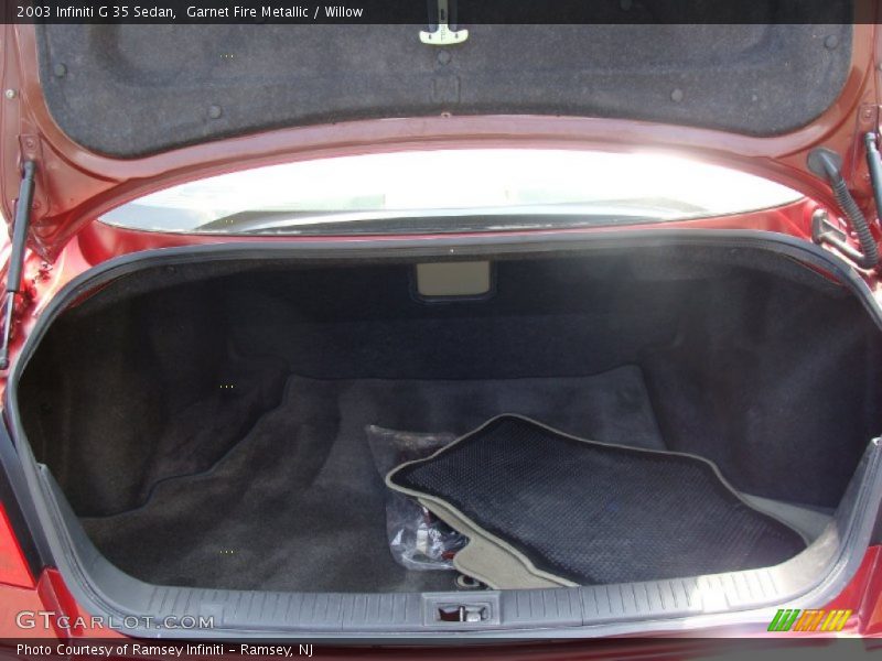 Garnet Fire Metallic / Willow 2003 Infiniti G 35 Sedan
