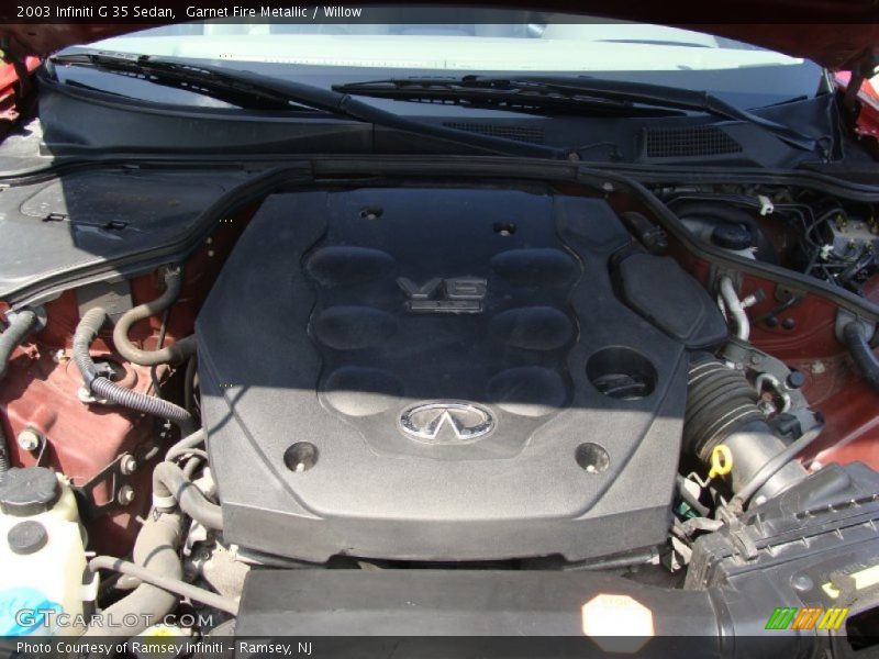 Garnet Fire Metallic / Willow 2003 Infiniti G 35 Sedan