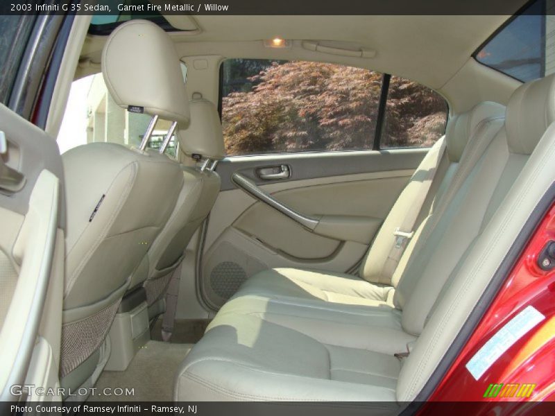 Garnet Fire Metallic / Willow 2003 Infiniti G 35 Sedan