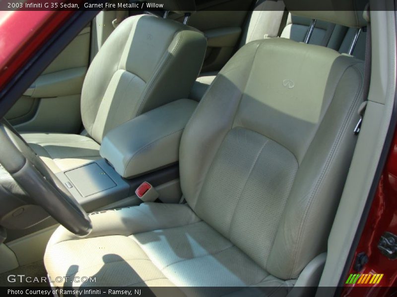 Garnet Fire Metallic / Willow 2003 Infiniti G 35 Sedan