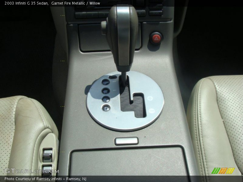 Garnet Fire Metallic / Willow 2003 Infiniti G 35 Sedan