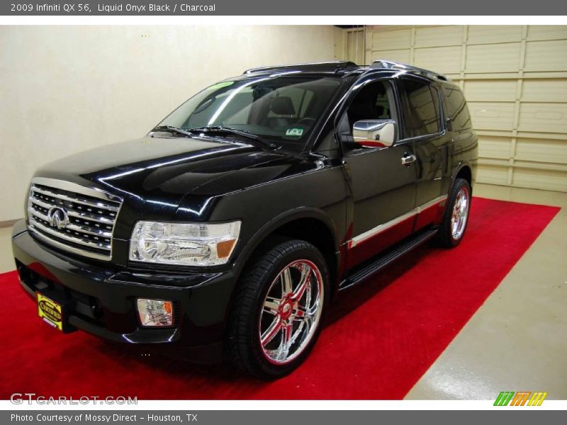 Liquid Onyx Black / Charcoal 2009 Infiniti QX 56