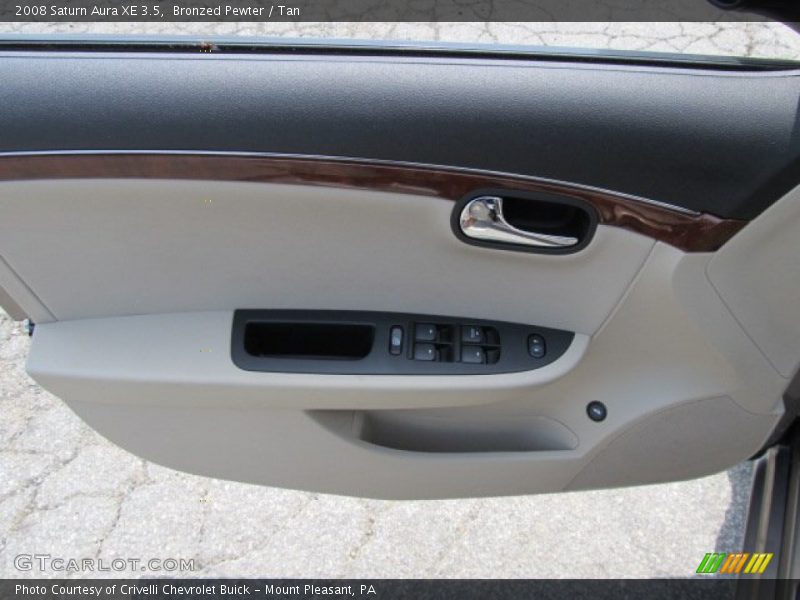 Bronzed Pewter / Tan 2008 Saturn Aura XE 3.5