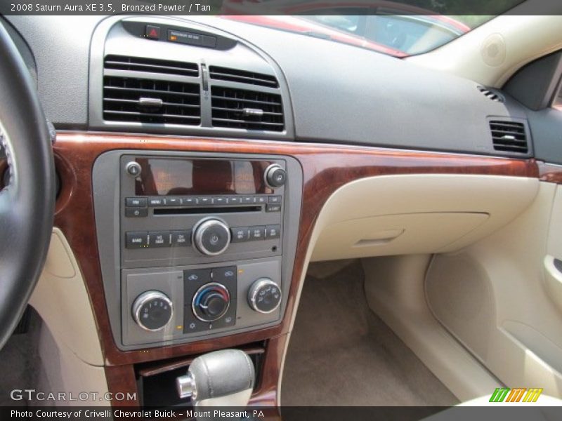 Bronzed Pewter / Tan 2008 Saturn Aura XE 3.5
