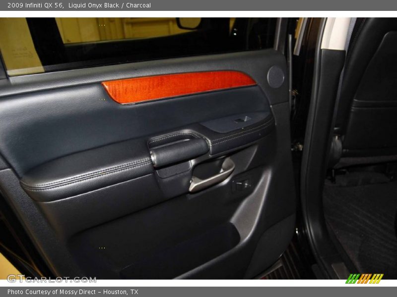 Liquid Onyx Black / Charcoal 2009 Infiniti QX 56