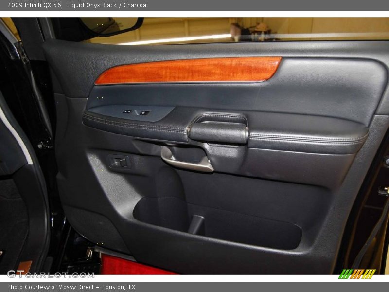 Liquid Onyx Black / Charcoal 2009 Infiniti QX 56