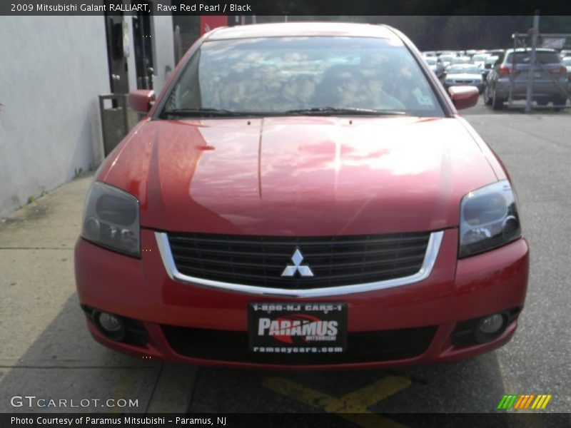 Rave Red Pearl / Black 2009 Mitsubishi Galant RALLIART