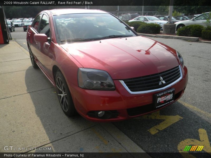 Rave Red Pearl / Black 2009 Mitsubishi Galant RALLIART