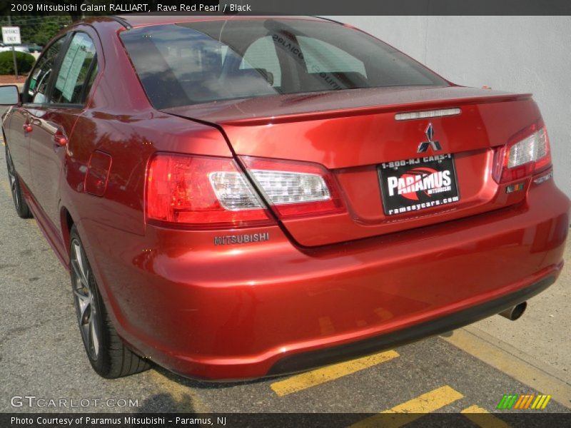 Rave Red Pearl / Black 2009 Mitsubishi Galant RALLIART