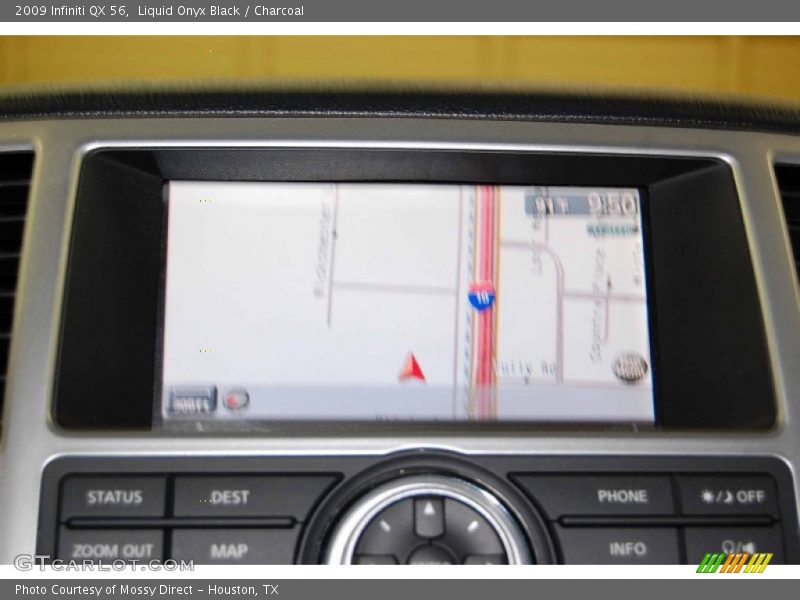 Liquid Onyx Black / Charcoal 2009 Infiniti QX 56
