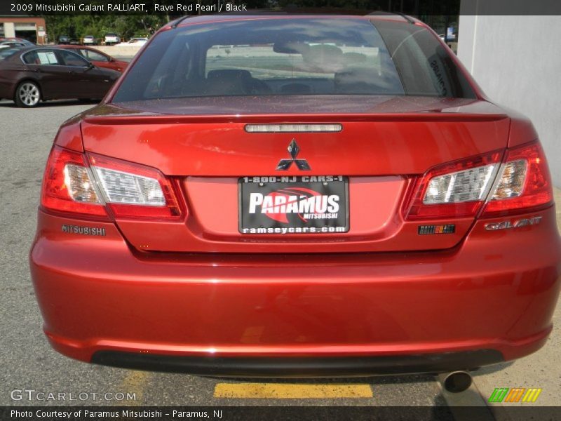 Rave Red Pearl / Black 2009 Mitsubishi Galant RALLIART