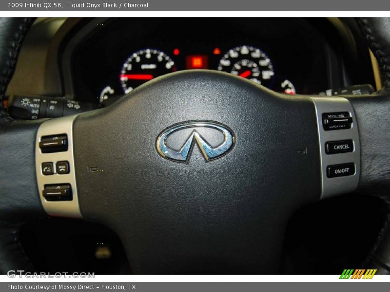 Liquid Onyx Black / Charcoal 2009 Infiniti QX 56