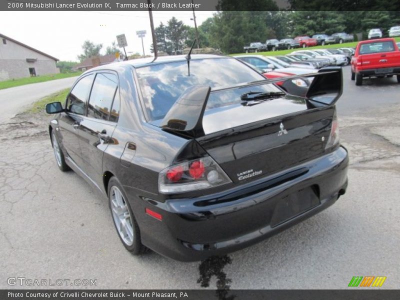 Tarmac Black / Black Leather 2006 Mitsubishi Lancer Evolution IX