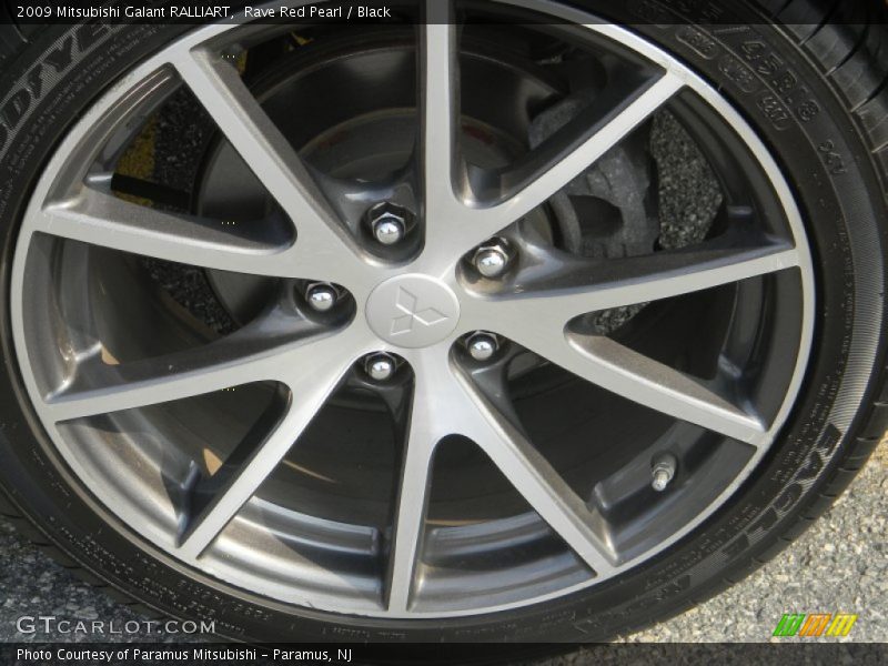 Rave Red Pearl / Black 2009 Mitsubishi Galant RALLIART