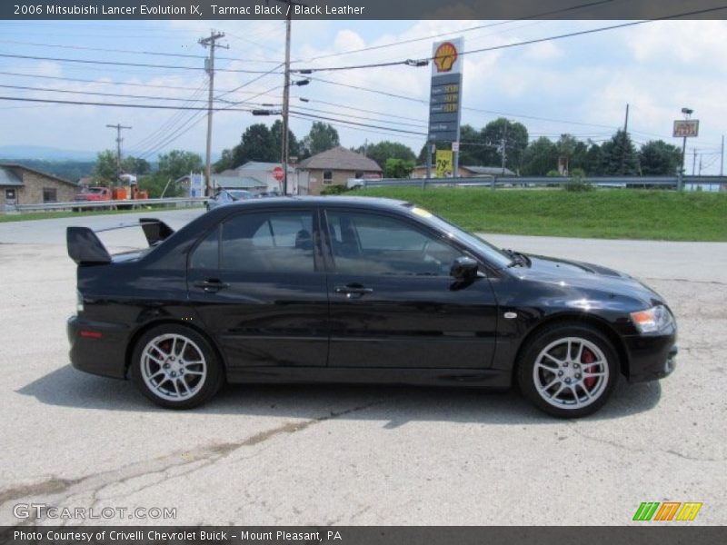 Tarmac Black / Black Leather 2006 Mitsubishi Lancer Evolution IX