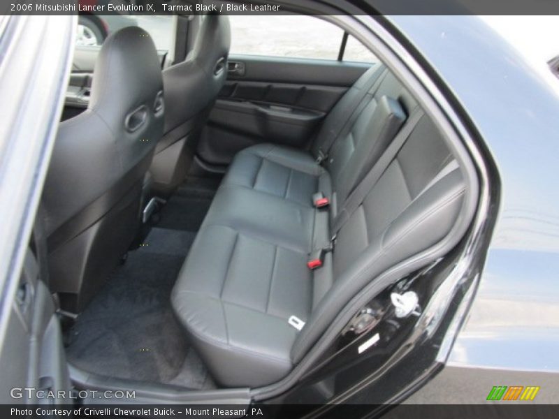 Tarmac Black / Black Leather 2006 Mitsubishi Lancer Evolution IX
