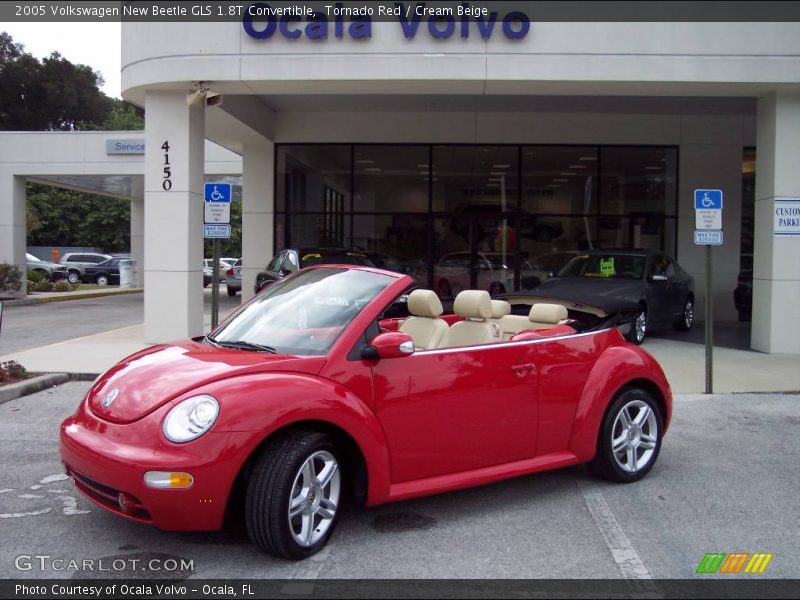 Tornado Red / Cream Beige 2005 Volkswagen New Beetle GLS 1.8T Convertible