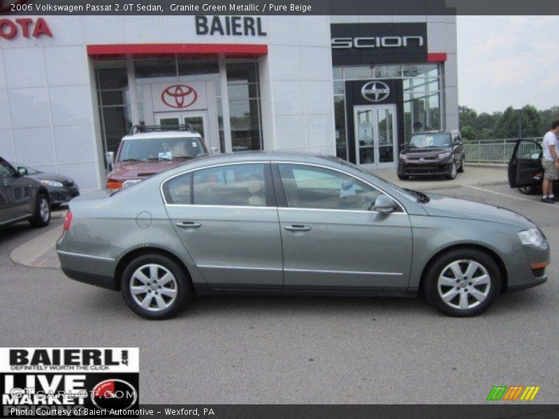 Granite Green Metallic / Pure Beige 2006 Volkswagen Passat 2.0T Sedan