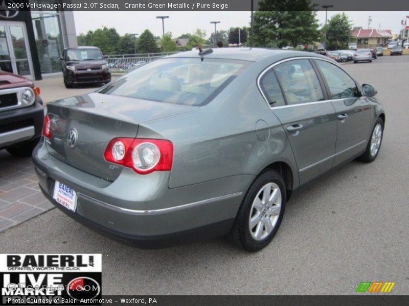 Granite Green Metallic / Pure Beige 2006 Volkswagen Passat 2.0T Sedan