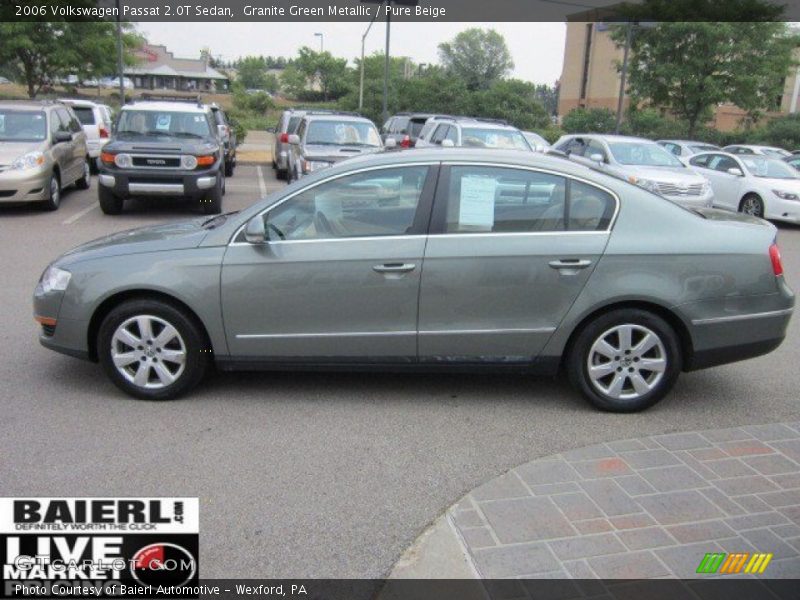 Granite Green Metallic / Pure Beige 2006 Volkswagen Passat 2.0T Sedan