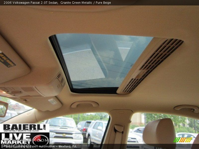Granite Green Metallic / Pure Beige 2006 Volkswagen Passat 2.0T Sedan