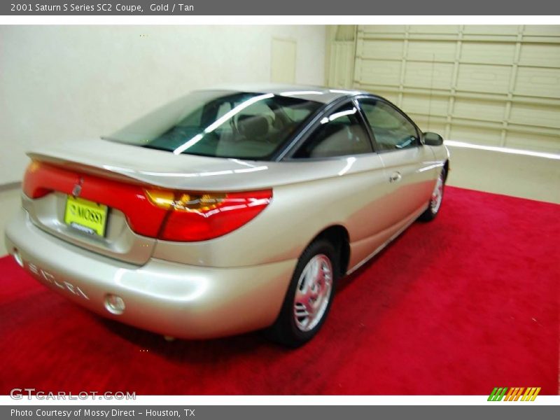 Gold / Tan 2001 Saturn S Series SC2 Coupe