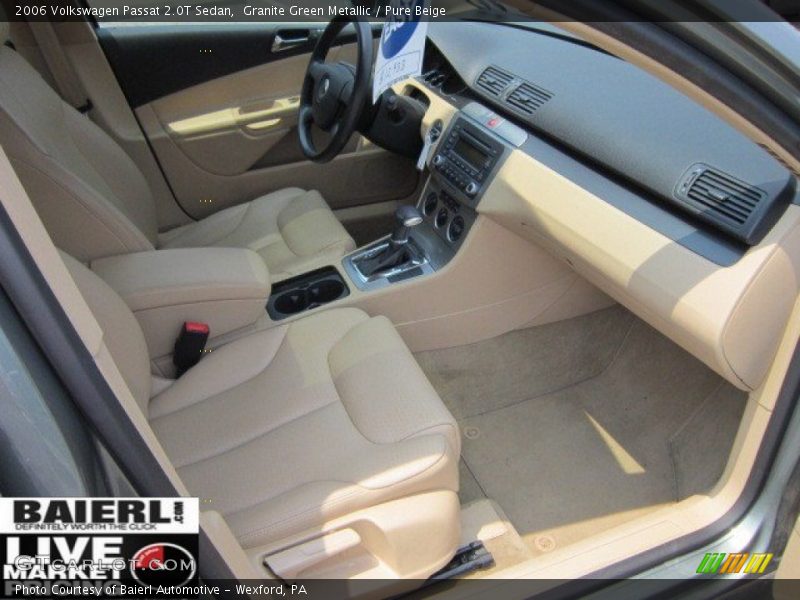Granite Green Metallic / Pure Beige 2006 Volkswagen Passat 2.0T Sedan