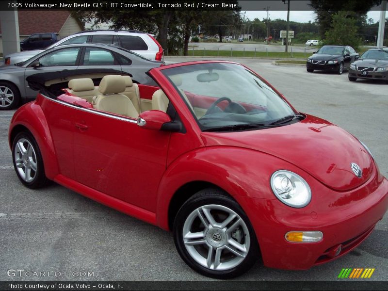 Tornado Red / Cream Beige 2005 Volkswagen New Beetle GLS 1.8T Convertible
