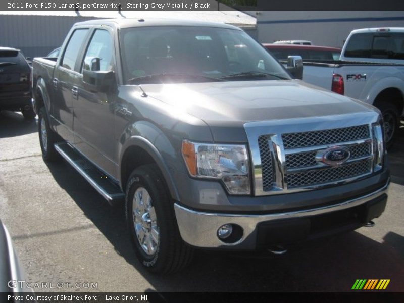 Sterling Grey Metallic / Black 2011 Ford F150 Lariat SuperCrew 4x4