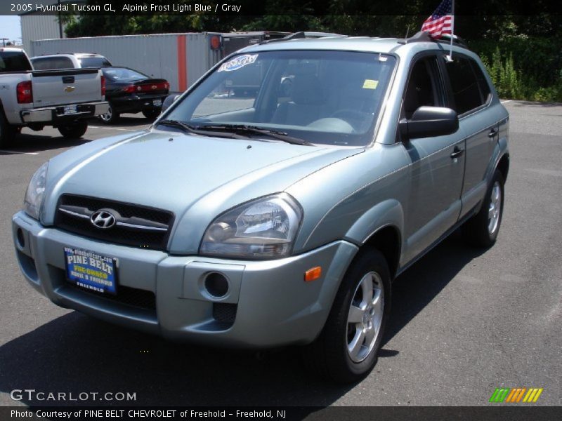 Alpine Frost Light Blue / Gray 2005 Hyundai Tucson GL