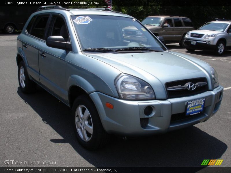 Alpine Frost Light Blue / Gray 2005 Hyundai Tucson GL