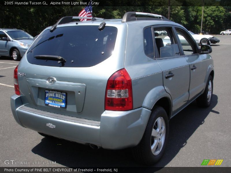 Alpine Frost Light Blue / Gray 2005 Hyundai Tucson GL