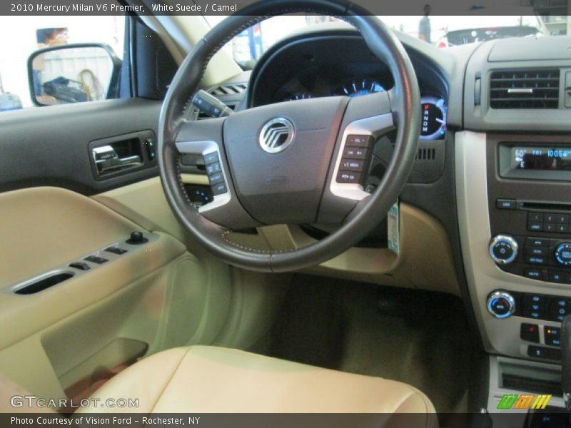 White Suede / Camel 2010 Mercury Milan V6 Premier