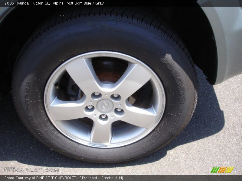 Alpine Frost Light Blue / Gray 2005 Hyundai Tucson GL