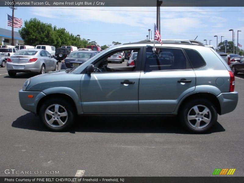Alpine Frost Light Blue / Gray 2005 Hyundai Tucson GL