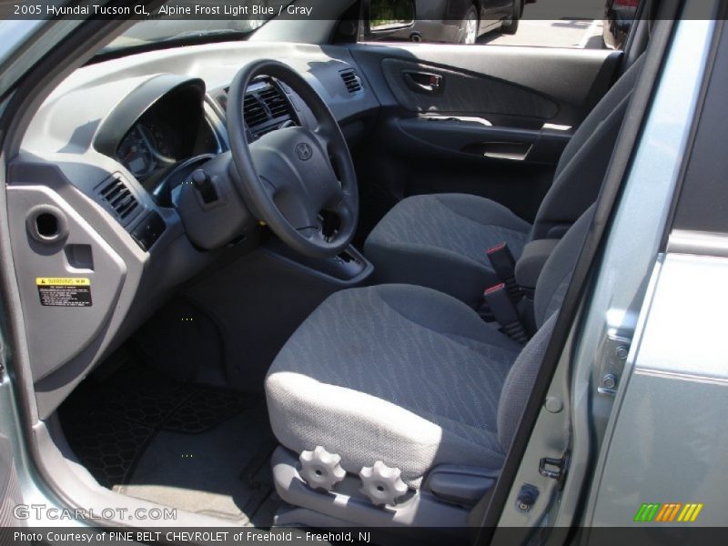 Alpine Frost Light Blue / Gray 2005 Hyundai Tucson GL