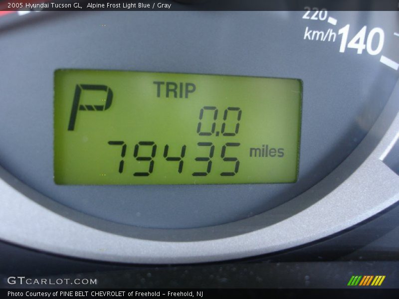 Alpine Frost Light Blue / Gray 2005 Hyundai Tucson GL